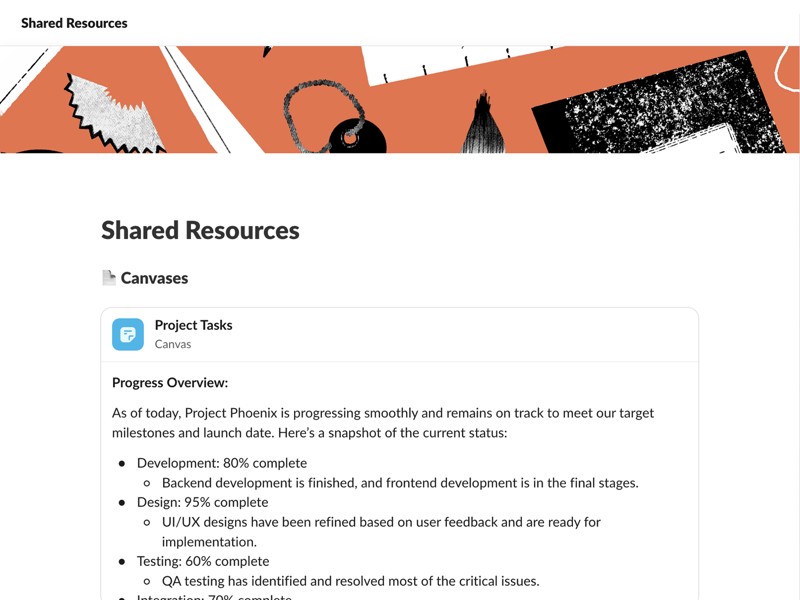 One place to keep helpful resources and links across your team