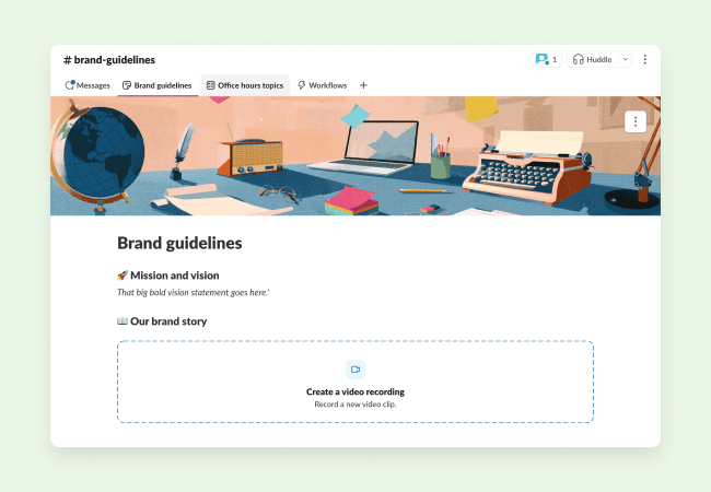 Templates to help you collect and share brand guidelines