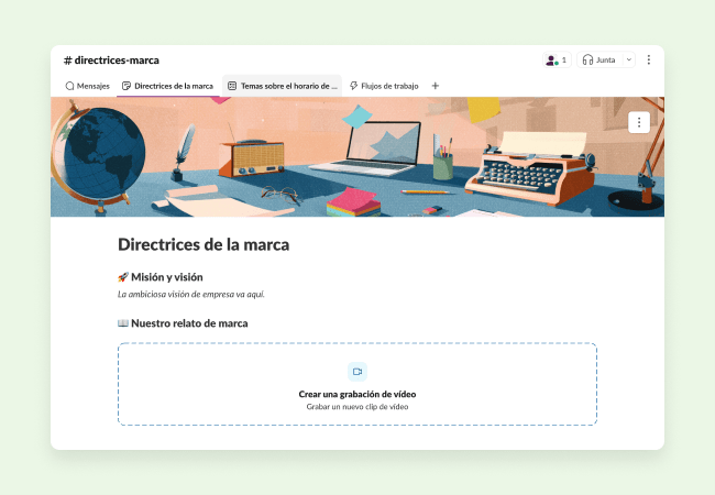 Plantillas para ayudarte a recopilar y compartir directrices de la marca
