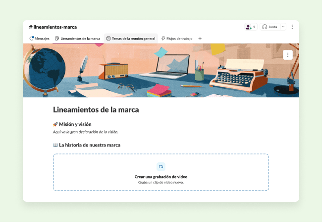 Plantillas para ayudarte a recopilar y compartir lineamientos de la marca