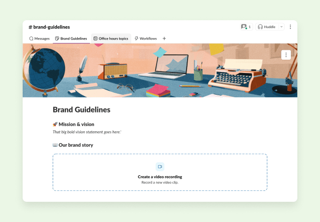 Templates to help you collect and share brand guidelines