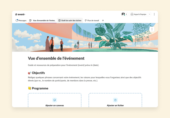 Des modèles qui vous aident à planifier et assurer le bon déroulement d’un événement 