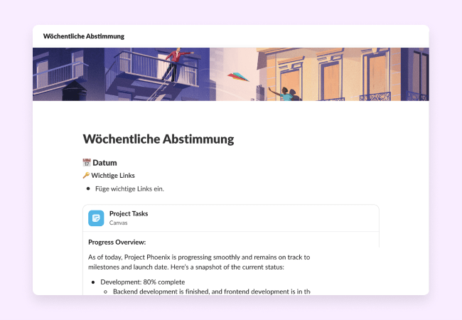 Eine Vorlage, die dir bei der Erstellung einer Meeting-Agenda hilft