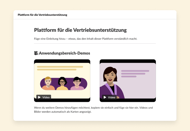 Eine Vorlage, die dir bei der Organisation von Vertriebsunterlagen hilft