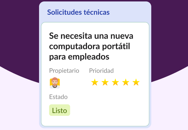 Se cambió el estado de un formulario de solicitud a «Listo».