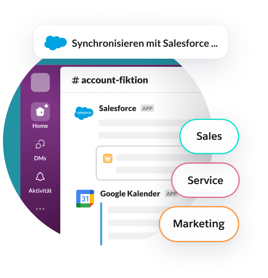 Salesforce-Daten werden mit Slack synchronisiert